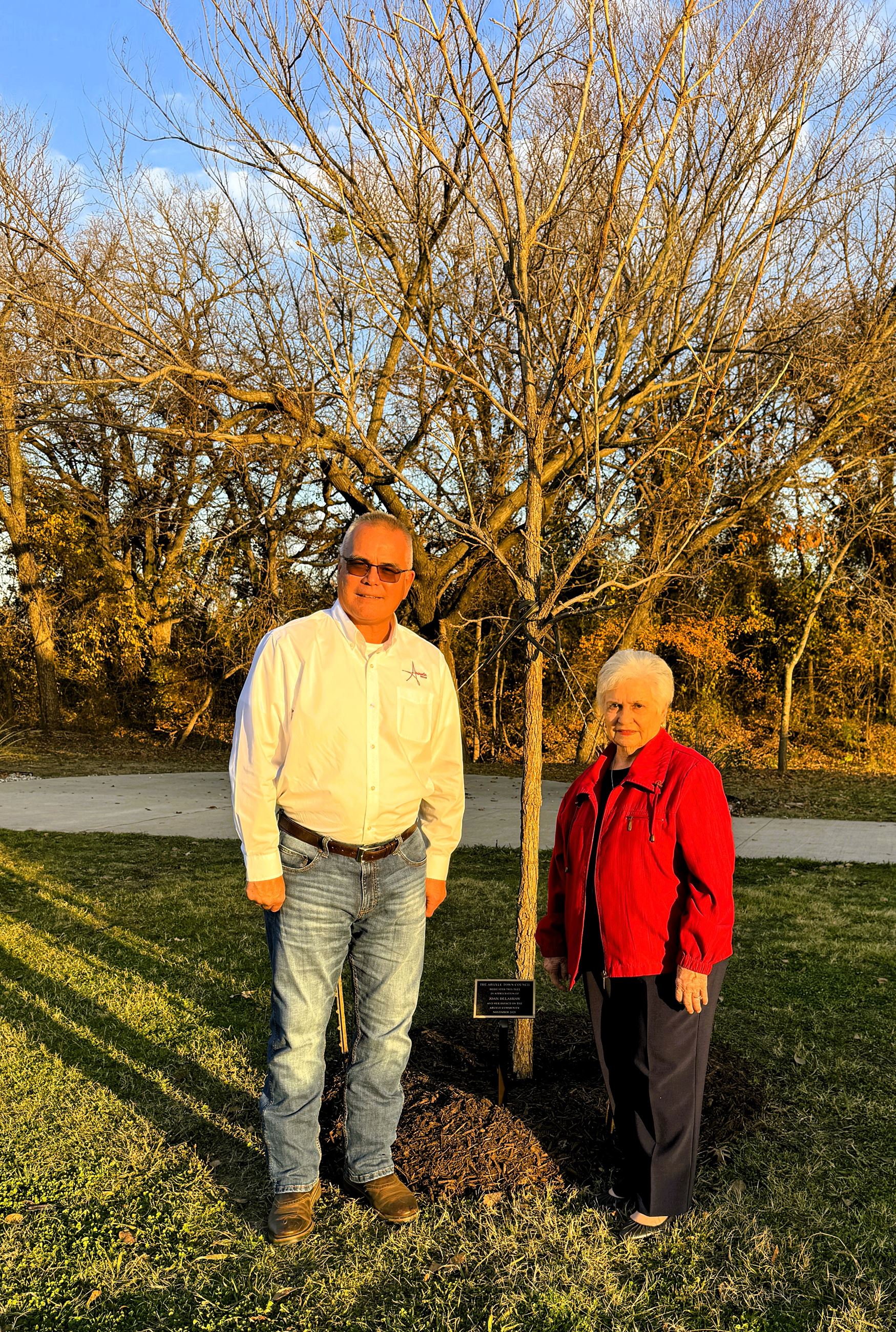 Joan Delashaw & Councilman Ron Schmidt